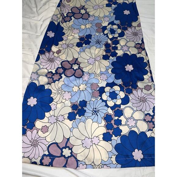 Zara Strapless Floral Dress - Blue and Purple - Picture 7 of 14